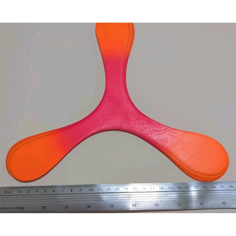 Rare Eric Darnell Wood Tri Fly Boomerang Turning Point From The 80's New - Picture 7 of 8